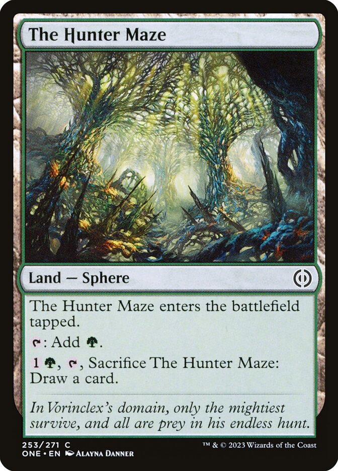 Card Scan of The Hunter Maze | ONE