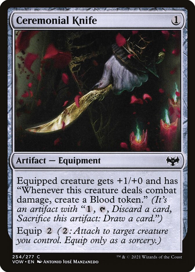 Card Scan of Ceremonial Knife | VOW