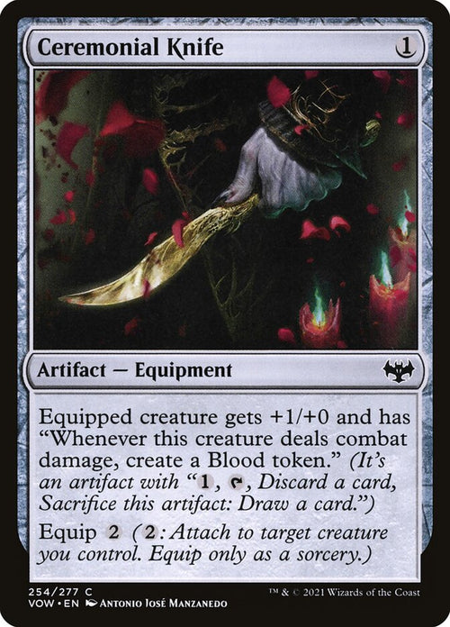 Card Scan of Ceremonial Knife | VOW