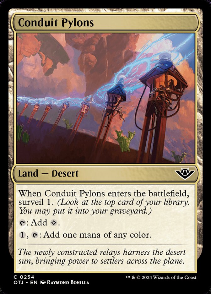 Card Scan of Conduit Pylons | OTJ