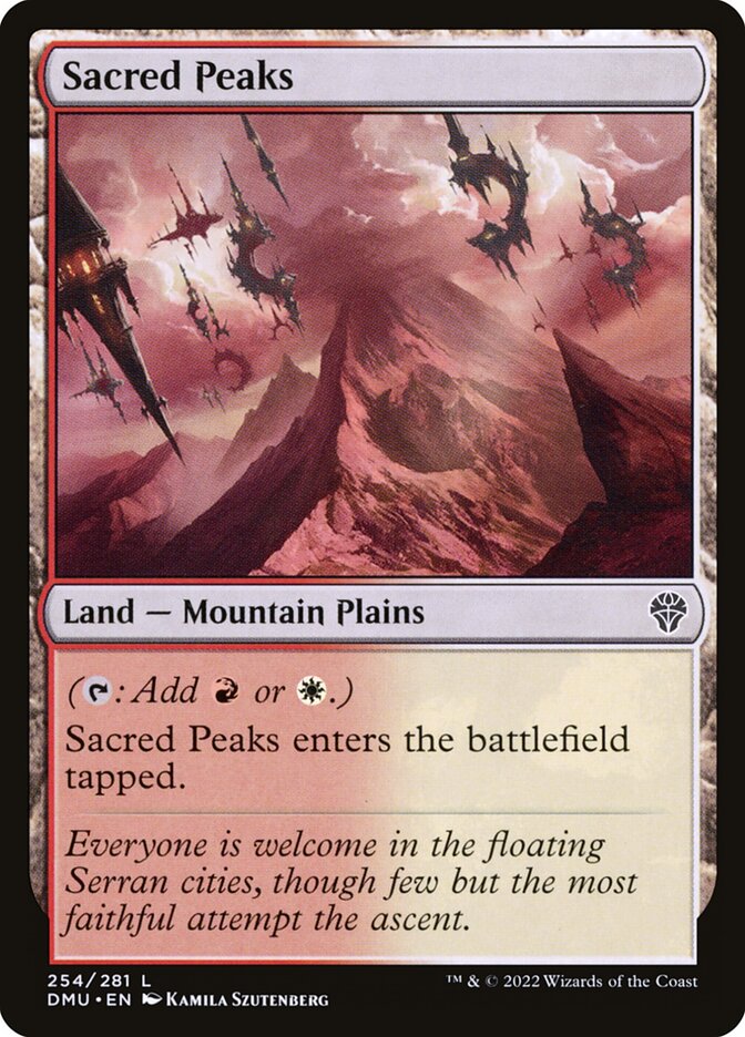 Card Scan of Sacred Peaks | DMU