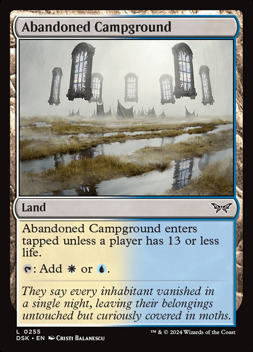 Card Scan of Abandoned Campground | DSK