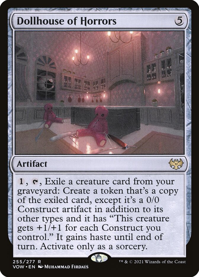 Card Scan of Dollhouse of Horrors | VOW