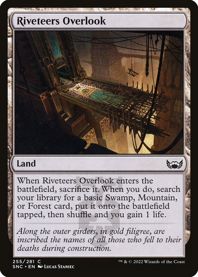 Card Scan of Riveteers Overlook | SNC