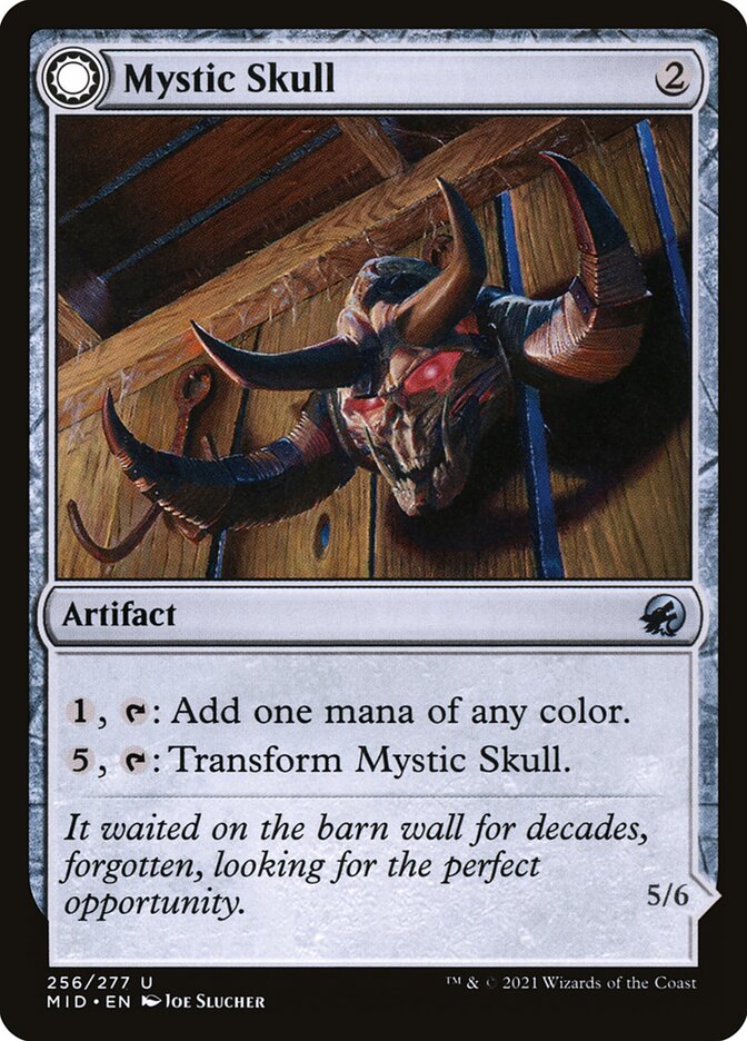 Card Scan of Mystic Skull // Mystic Monstrosity | MID