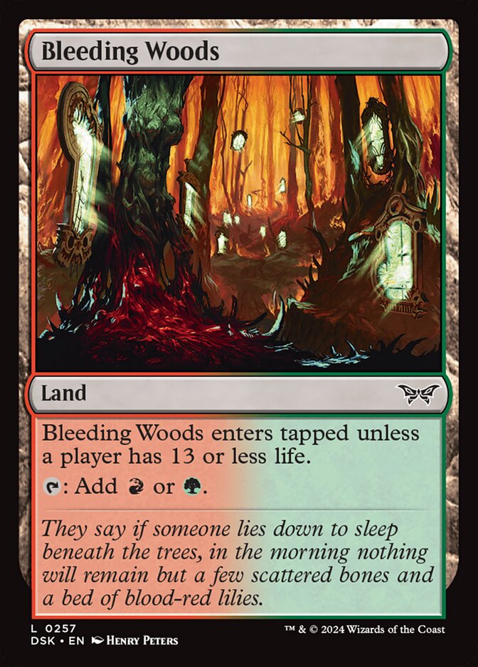 Card Scan of Bleeding Woods | DSK
