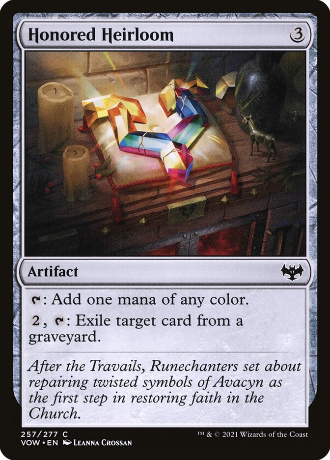 Card Scan of Honored Heirloom | VOW