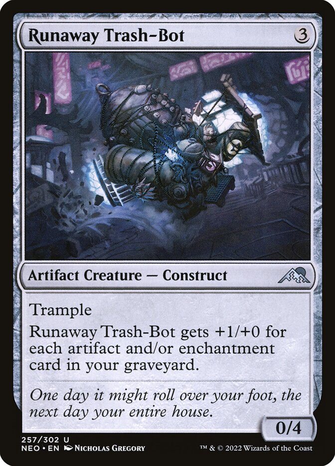 Card Scan of Runaway Trash-Bot | NEO