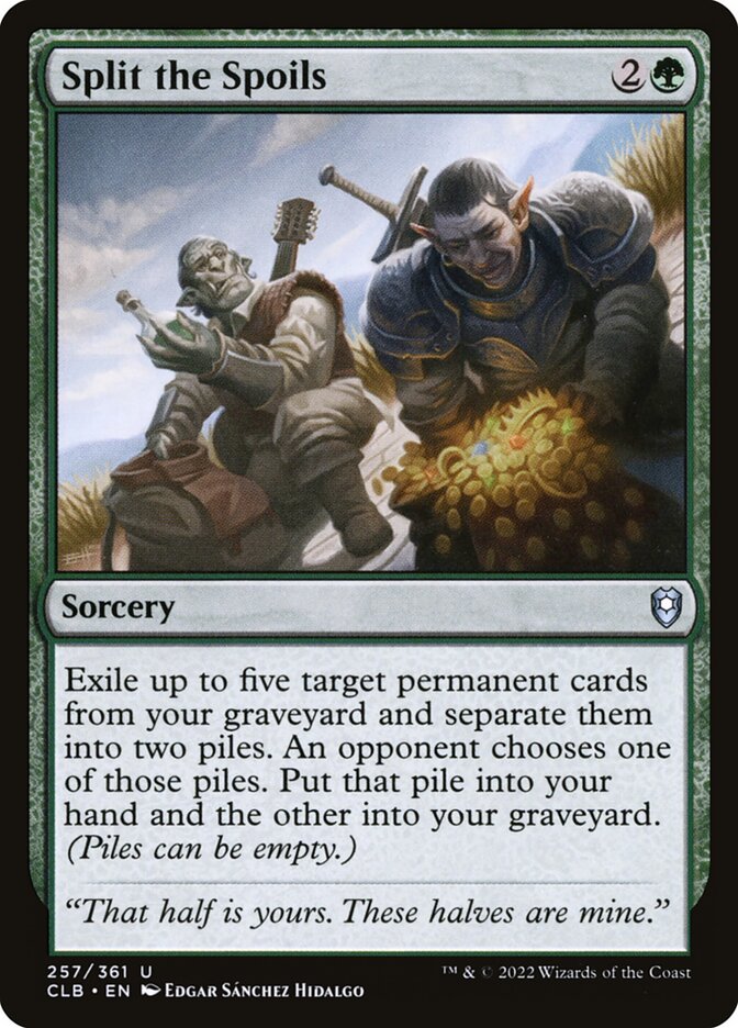 Card Scan of Split the Spoils | CLB
