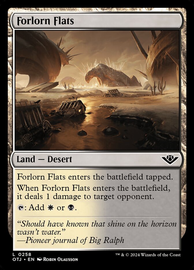 Card Scan of Forlorn Flats | OTJ