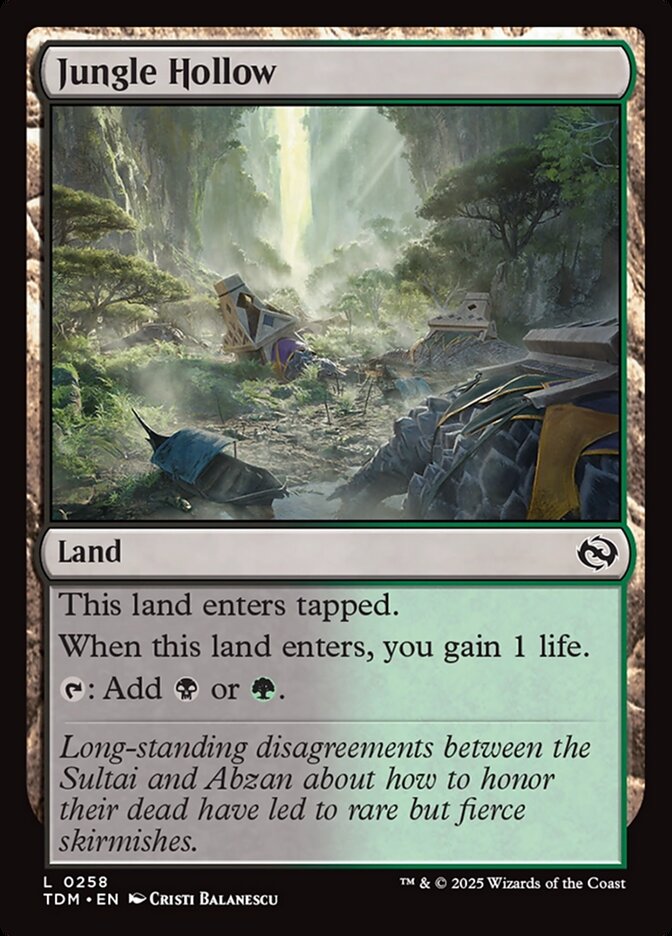 Card Scan of Jungle Hollow | TDM