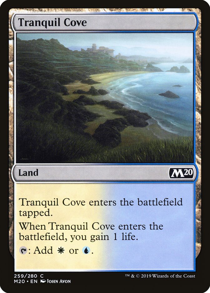 Card Scan of Tranquil Cove | M20