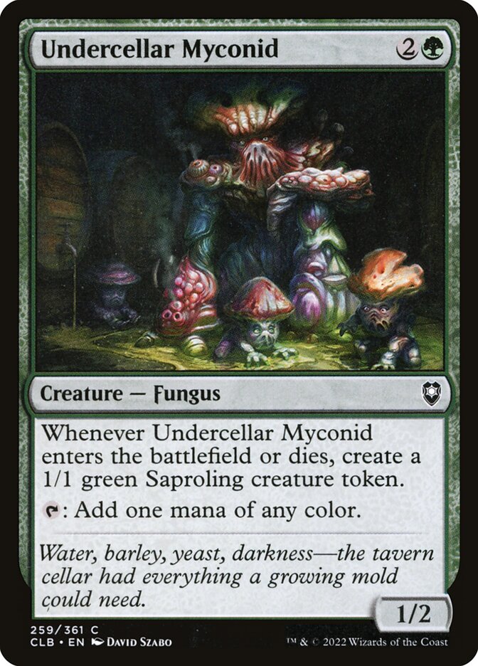 Card Scan of Undercellar Myconid | CLB
