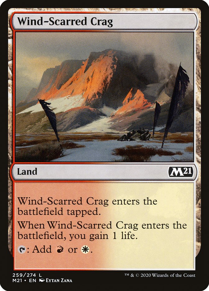 Card Scan of Wind-Scarred Crag | M21