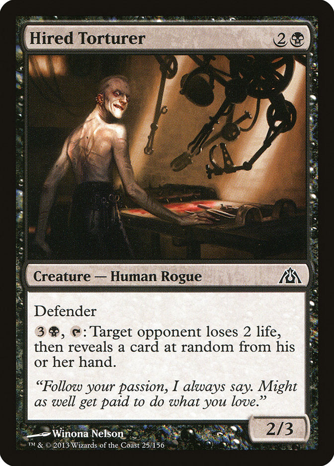 Card Scan of Hired Torturer | DGM