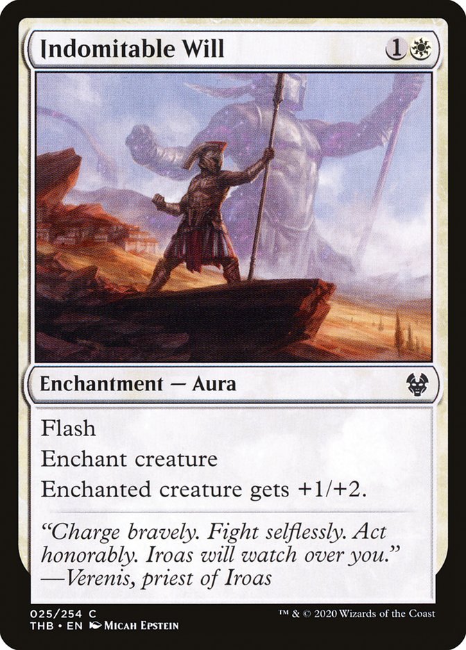 Card Scan of Indomitable Will | THB