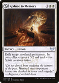 Card Scan of Reduce to Memory | STX