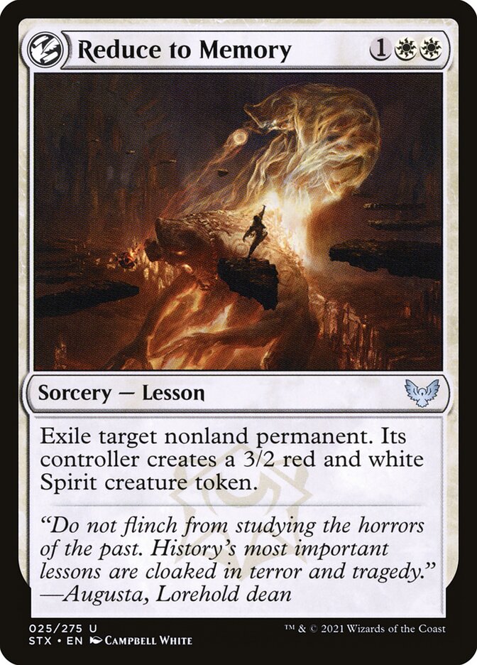 Card Scan of Reduce to Memory | STX