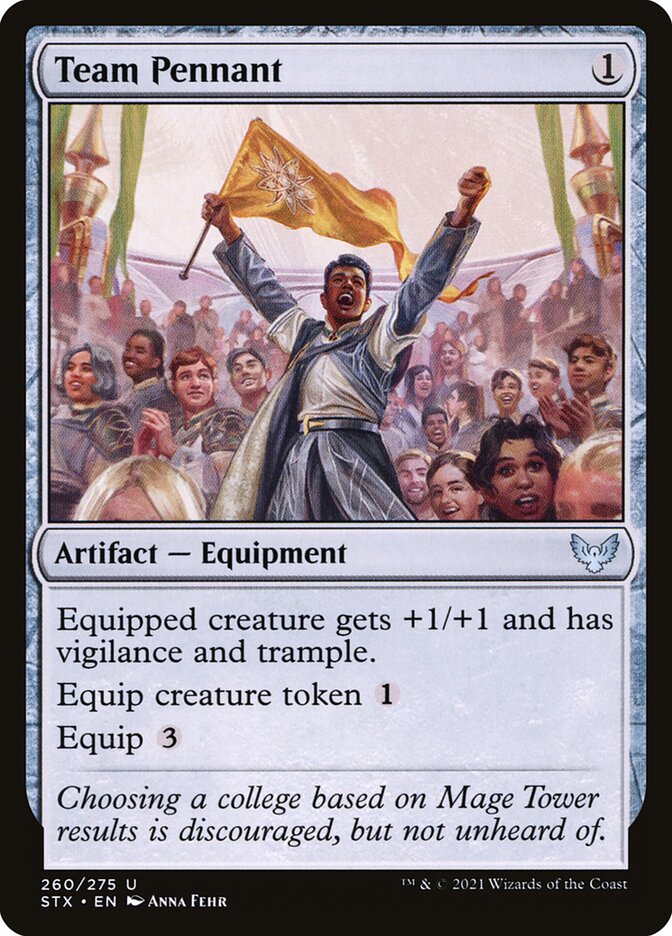 Card Scan of Team Pennant | STX