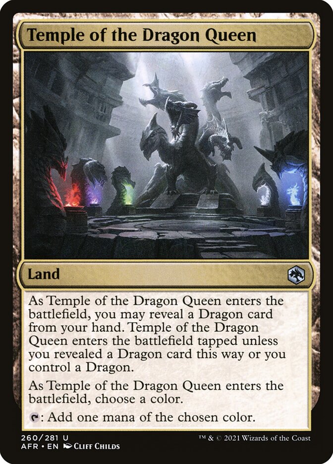 Card Scan of Temple of the Dragon Queen | AFR