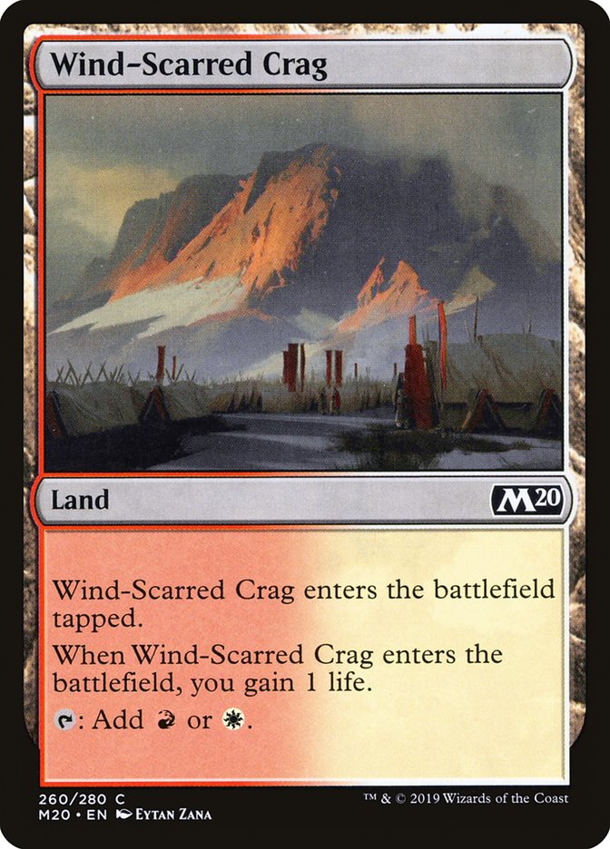 Card Scan of Wind-Scarred Crag | M20