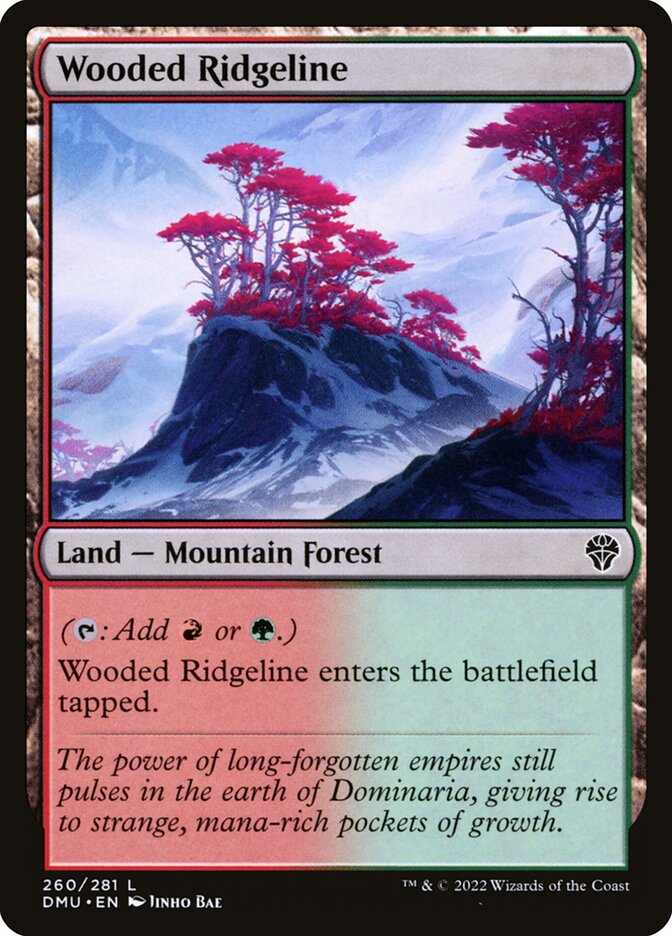 Card Scan of Wooded Ridgeline | DMU
