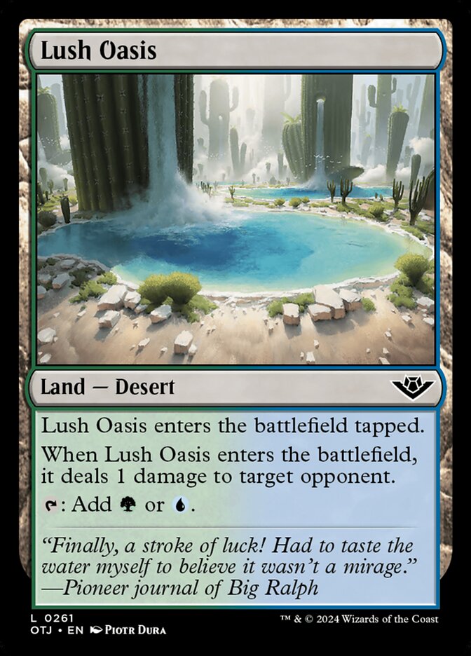 Card Scan of Lush Oasis | OTJ