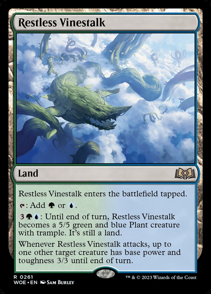 Card Scan of Restless Vinestalk | WOE