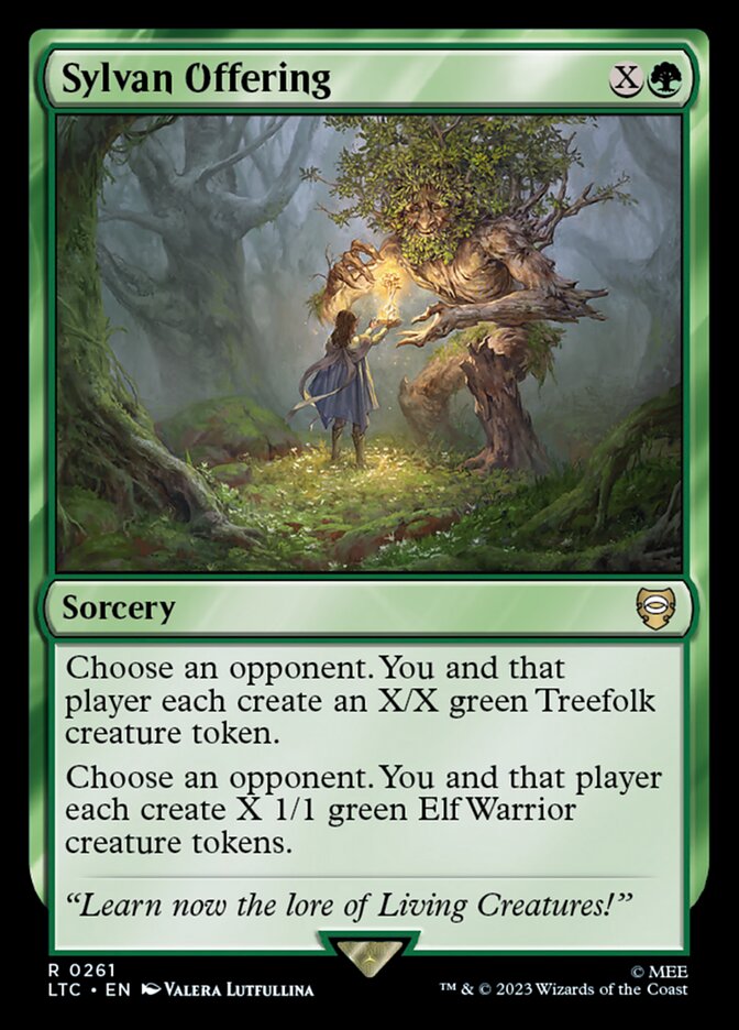Card Scan of Sylvan Offering | LTC