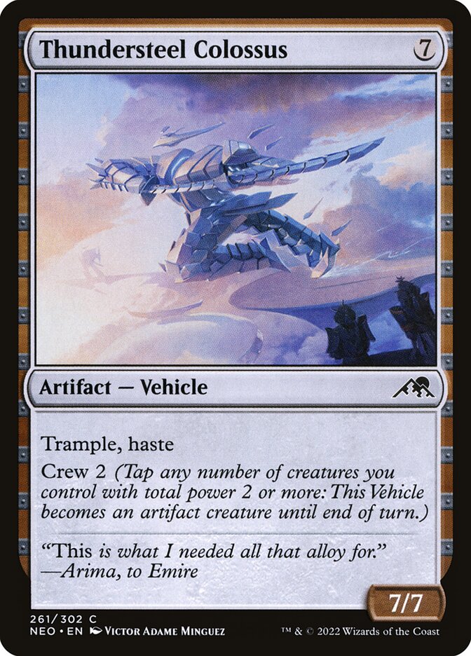 Card Scan of Thundersteel Colossus | NEO
