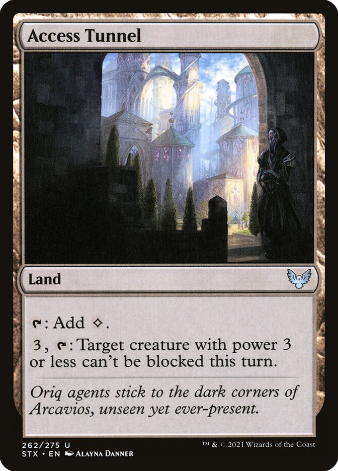 Card Scan of Access Tunnel | STX