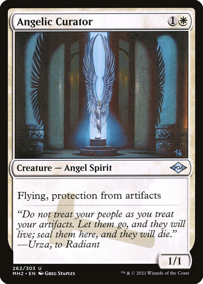 Card Scan of Angelic Curator | MH2