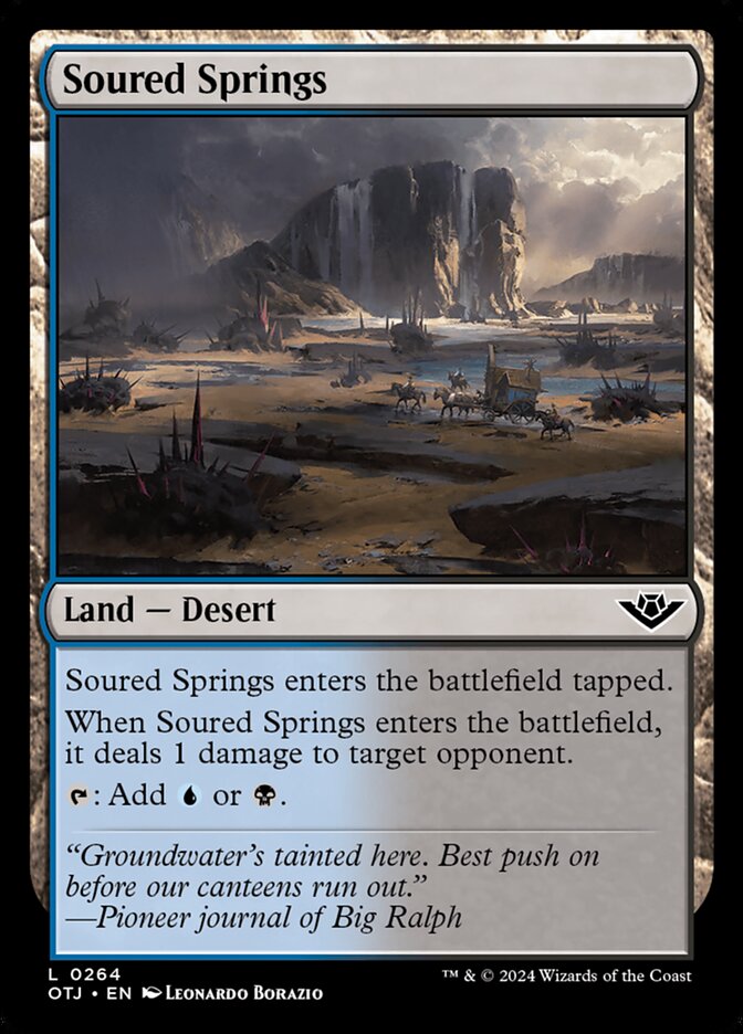 Card Scan of Soured Springs | OTJ