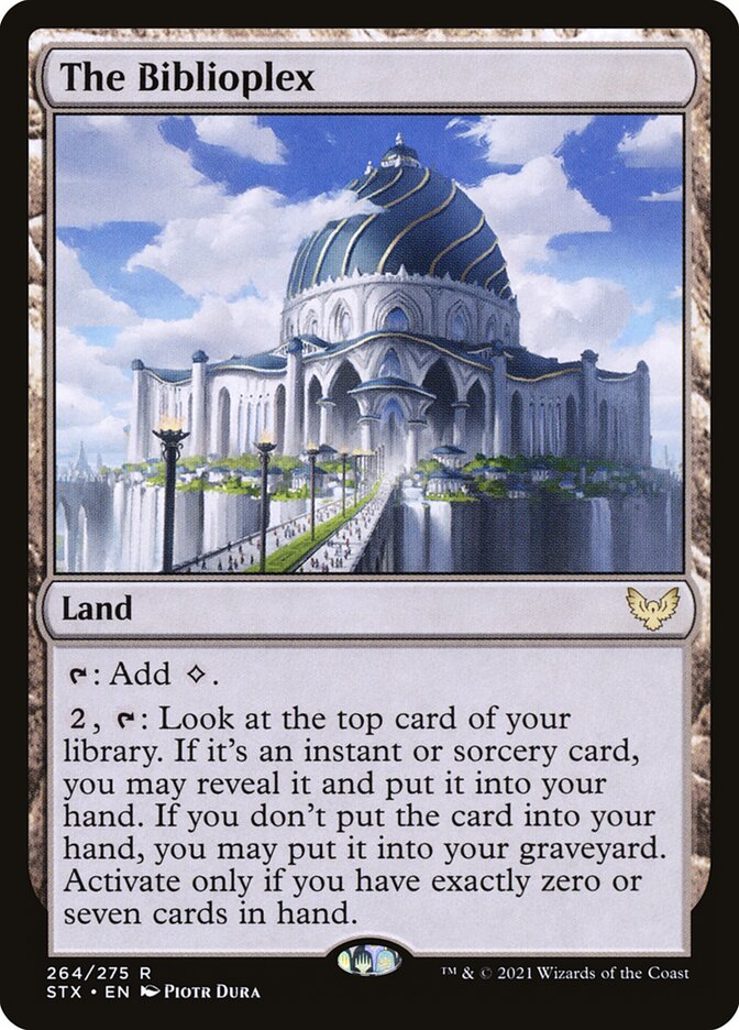 Card Scan of The Biblioplex | STX