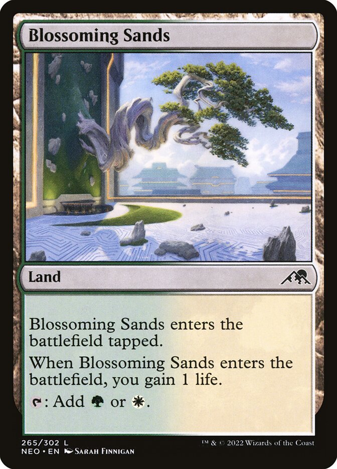 Card Scan of Blossoming Sands | NEO