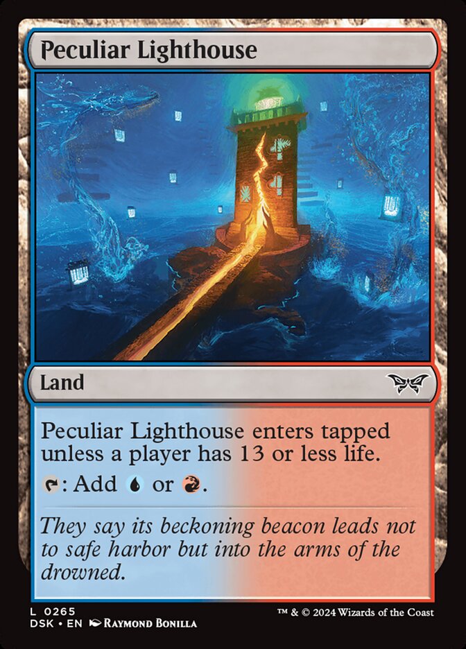 Card Scan of Peculiar Lighthouse | DSK