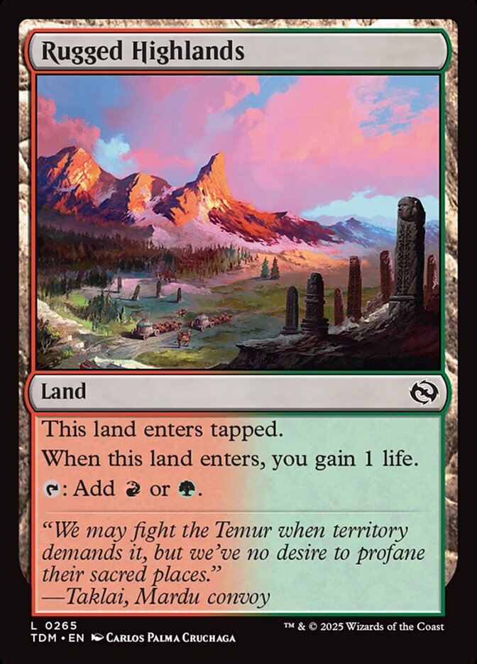 Card Scan of Rugged Highlands | TDM