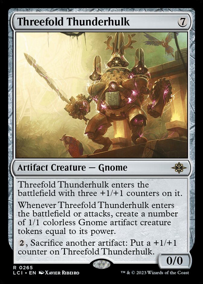 Card Scan of Threefold Thunderhulk | LCI