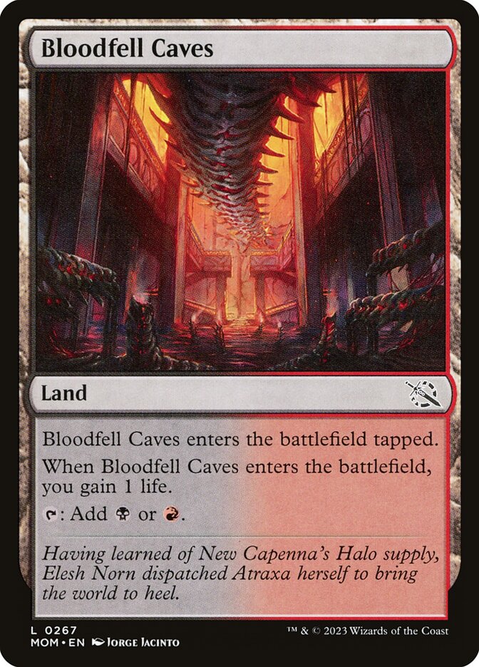 Card Scan of Bloodfell Caves | MOM