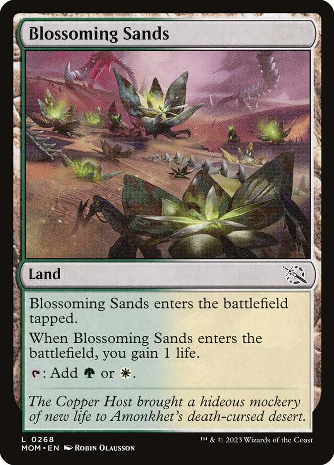 Card Scan of Blossoming Sands | MOM