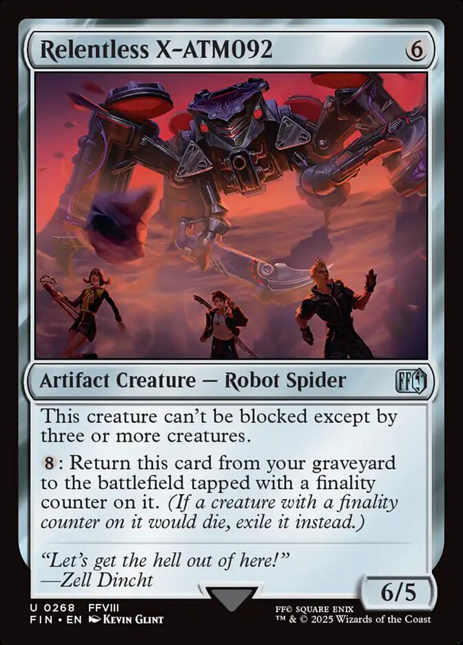 Card Scan of Relentless X-ATM092 | FIN