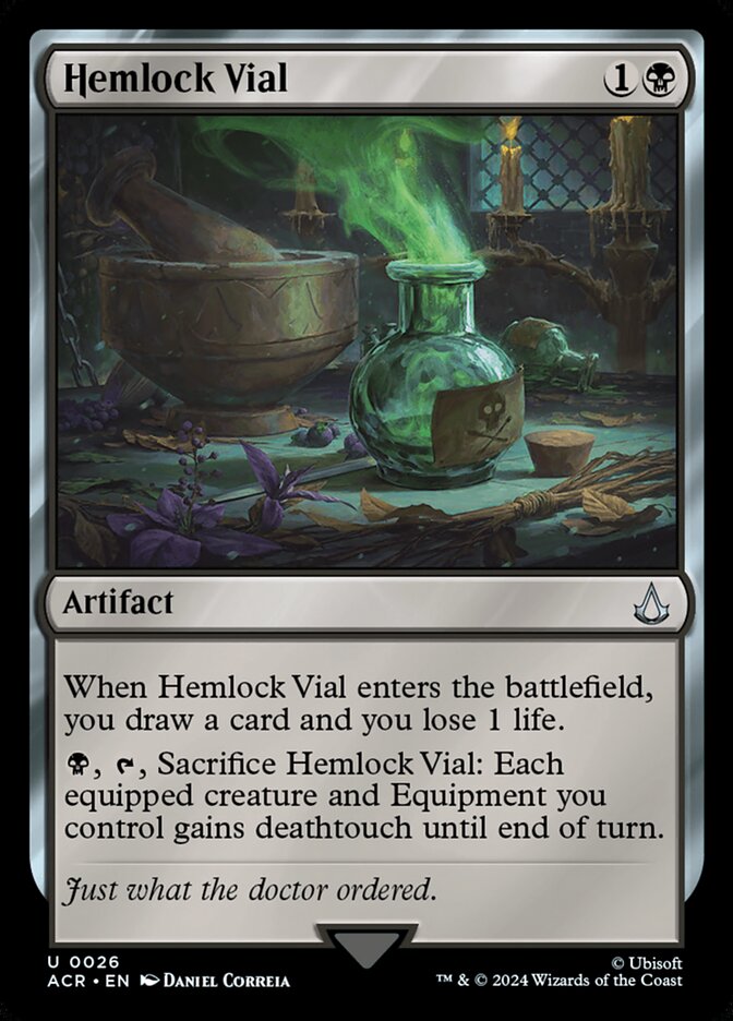 Card Scan of Hemlock Vial | ACR