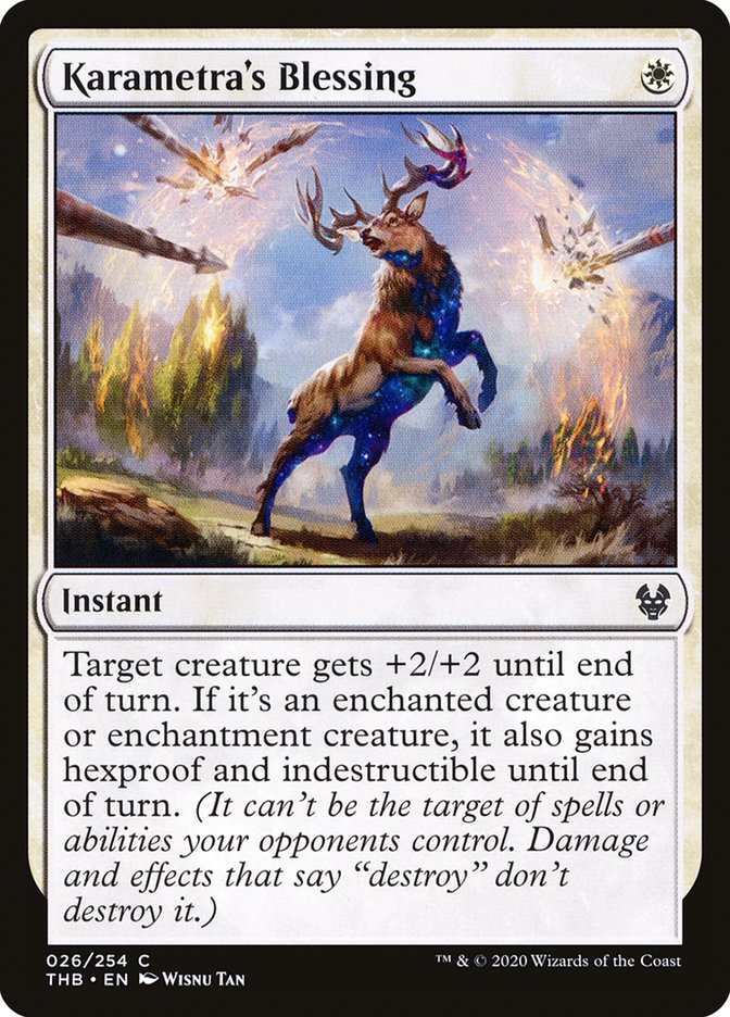 Card Scan of Karametra's Blessing | THB