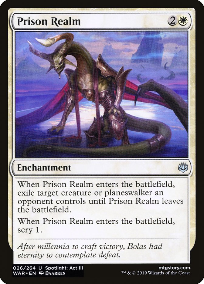 Card Scan of Prison Realm | WAR