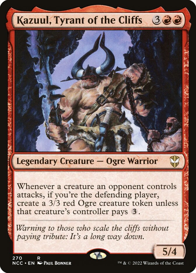 Kazuul, Tyrant of the Cliffs Card Scan