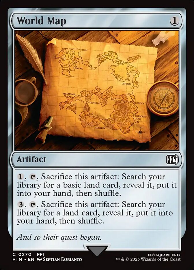 Card Scan of World Map | FIN