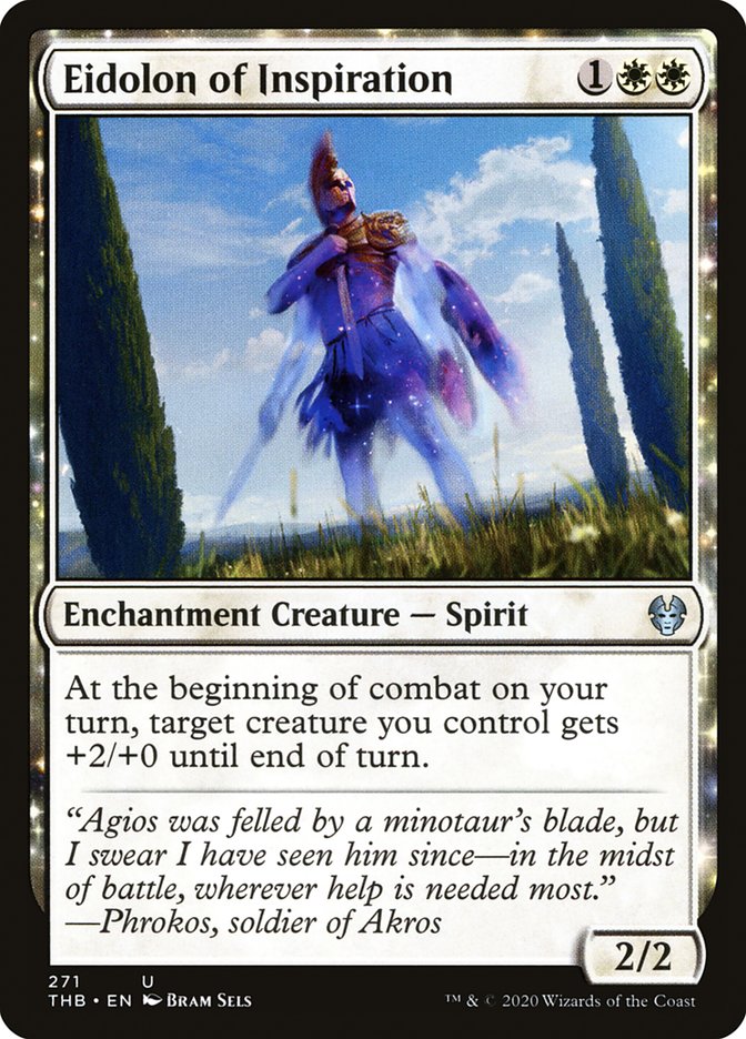 Card Scan of Eidolon of Inspiration | THB (Showcase)
