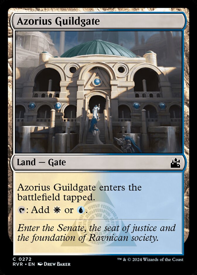 Card Scan of Azorius Guildgate | RVR