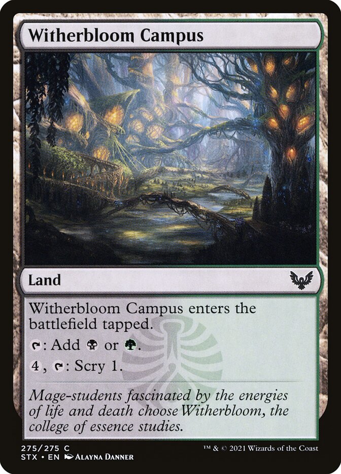 Card Scan of Witherbloom Campus | STX