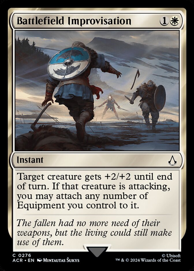 Card Scan of Battlefield Improvisation | ACR